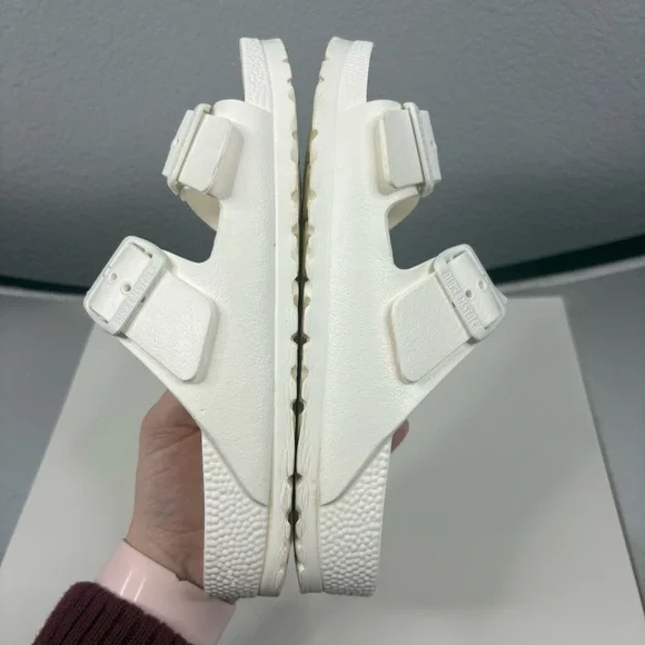 Birkenstock Arizona Essentials White Sandal Women’s 6 - Picture 8 of 12